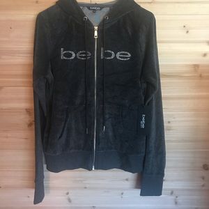 Cute Bebe zip up hoodie NWT